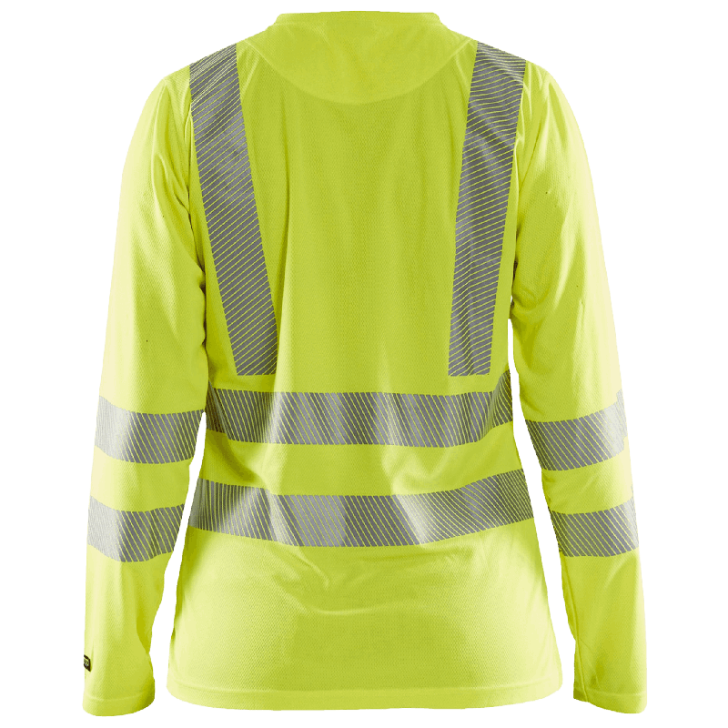 UV-skyddad långärmad varsel-t-shirt dam Varselgul S