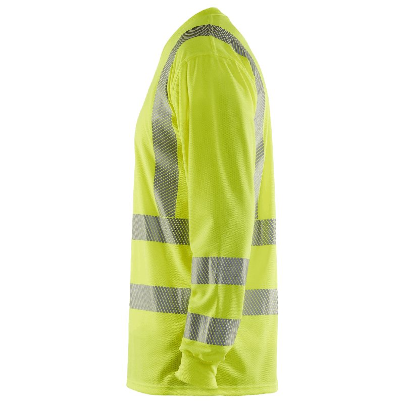 UV-skyddad långärmad varsel-T-shirt Varselgul M