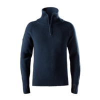 Tröja 1/2 Zip, Ull Marin Stl:  S