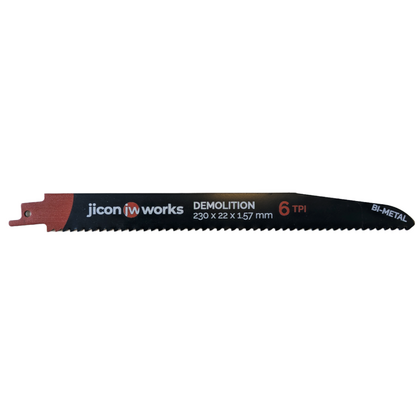 Tigersågblad Demolition 230 mm 6 TPI Trä med spik, 20-pack