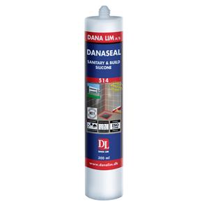 Våtrumssilikon 514 mellangrå 300ml Danaseal