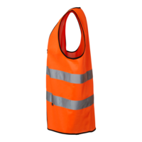 Varselväst orange zip klass 2  One size