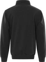 SWEATSHIRT KORT ZIP 1737 SWB SVART STL XS