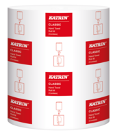 Torkpapper Classic M Katrin 320m 1-lag vit centrummatad