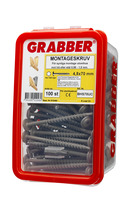 Montageskruv 4,8x70mm 100p Grabber