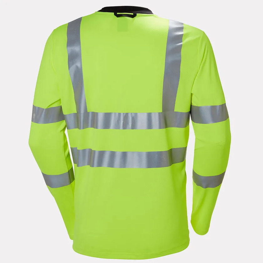 LÅNGÄRMAD T-SHIRT ADDVIS KL2 GUL XS 4-VÄGS STRETCH