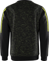 SWEATSHIRT 7091 MELA SVART/HIVIS GUL M