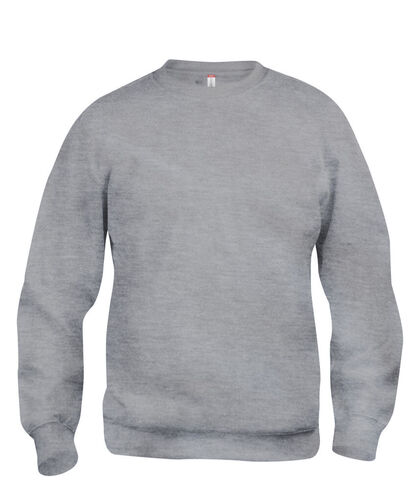 Basic Roundneck Gråmelerad XL