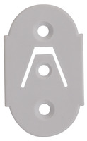FÄSTBRICKA 1102 PLAST VIT