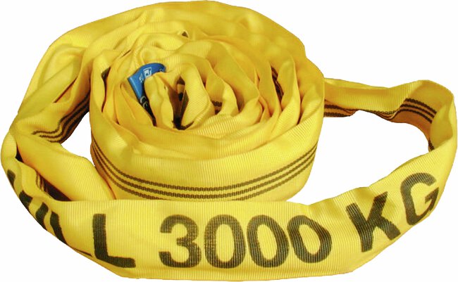 RUNDSLING 3TON 1,0M SÖMLÖS GUL