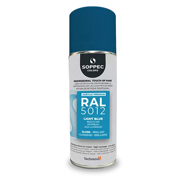 Industrial top coat Akryl RAL  5012 ljusblå 400 ml
