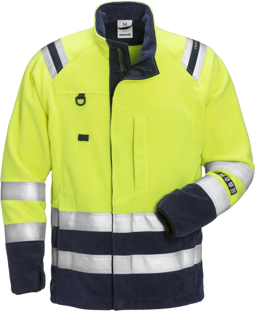 FLEECEJACKA FLAM KL 3 4063 ATF VARSELGUL/MARIN STL 3XL
