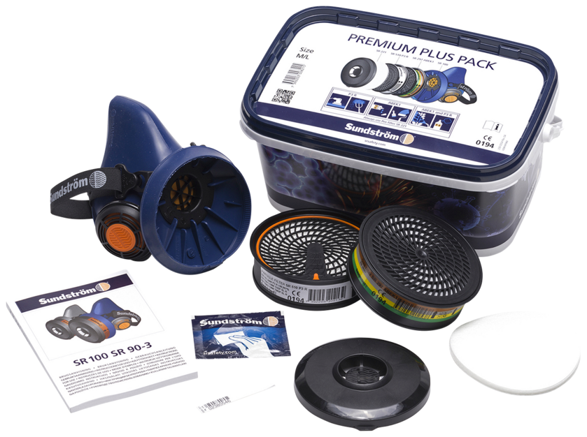 HALVMASK SUNDSTRÖM SR 100 PREM IUM PLUS PACK   M/L