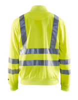 Varseltröja full zip Varselgul L