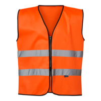Varselväst orange zip klass 2  One size