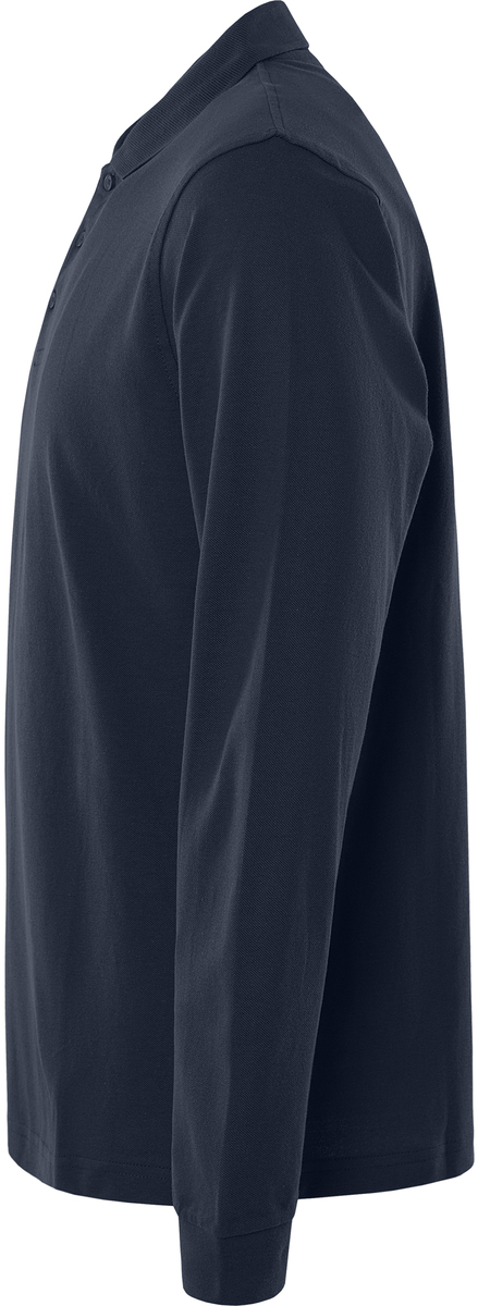 PIKÉ LÅNG ÄRM 1722 PIQ MÖRK MARIN STL XS