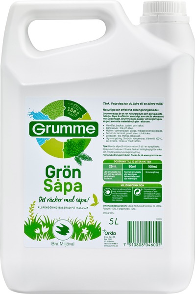 SÅPA GRUMME FLYTANDE 5L GRÖN