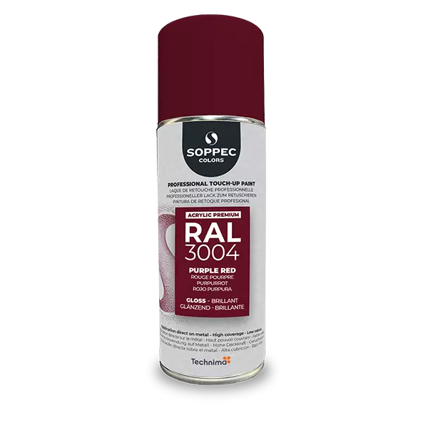 Industrial top coat Akryl RAL 3004 purpurröd 400 ml