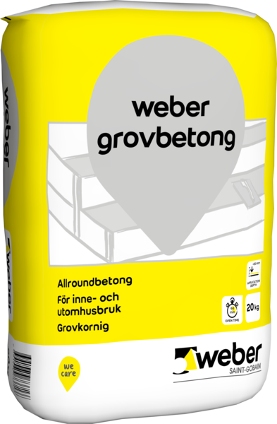 Grovbetong c32/40 20kg Weber