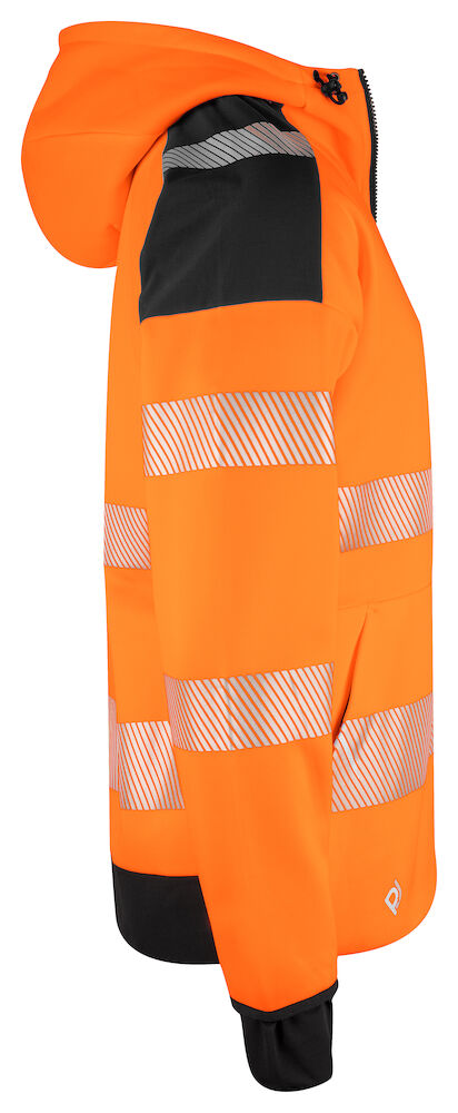 6110 Hoodjacka Orange/Svart 3X L