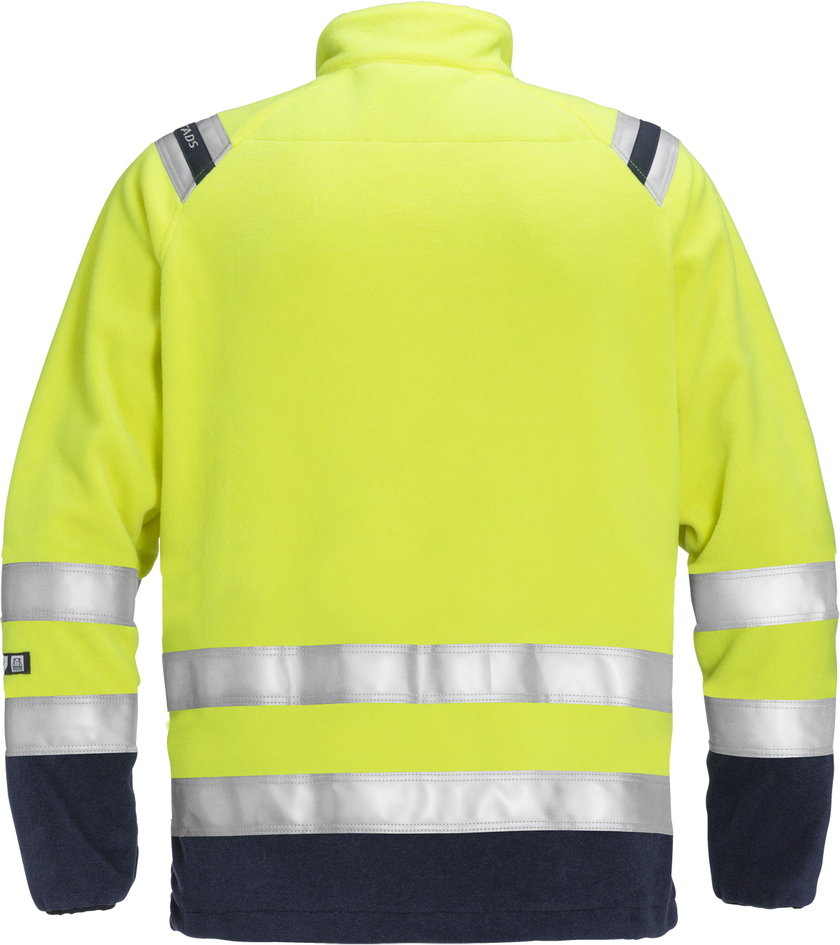 FLEECEJACKA FLAM KL 3 4063 ATF VARSELGUL/MARIN STL 3XL