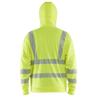 Huvtröja Varsel Full-zip Varselgul XXXL