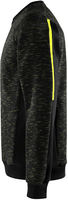 SWEATSHIRT 7091 MELA SVART/HIVIS GUL M