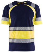 T-SHIRT 34211030 MARIN/GUL XS BLÅKLÄDER