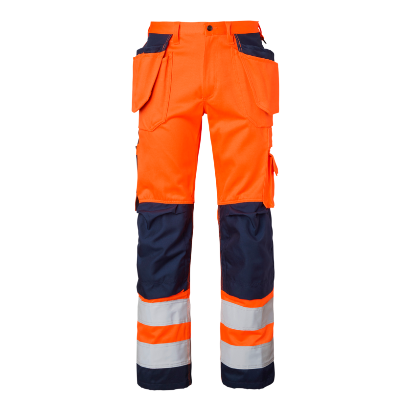 Hantverksbyxa orange/marin C44