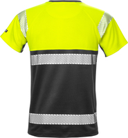 T-SHIRT VARSEL KL 1 7518 THV VARSELGUL/SVART STL 2XL