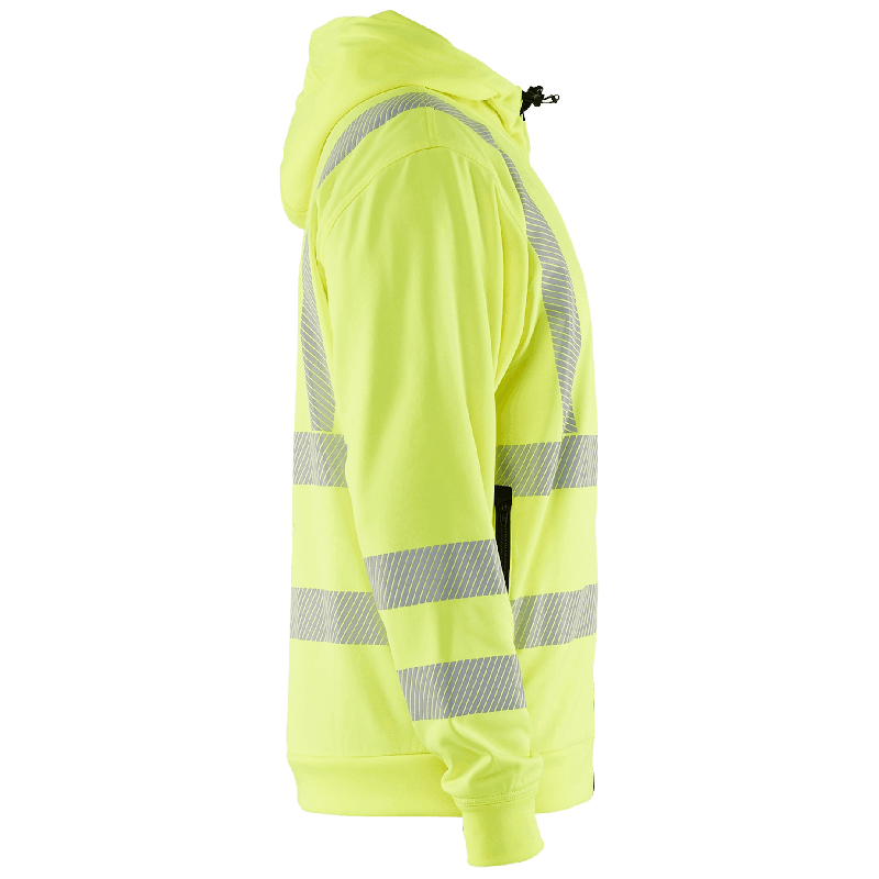 Huvtröja Varsel Full-zip Varselgul XXXL