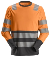T-SHIRT LÅNGÄRMAD KL2 AW VARSELORANGE STL: S