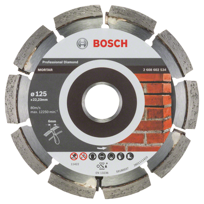DIAMANTSKIVA FOGFRÄS 125X22,2X 6MM