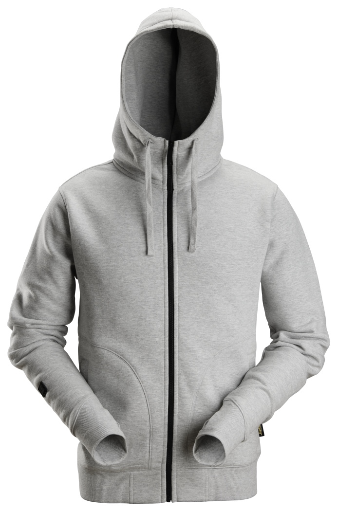 Hoodie full zip AW Gråmelerad Stl: S