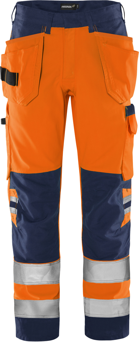 HANTVERKARBYXA 2641 GREEN KL 2 GPLU VARSELORANGE/MARIN C64