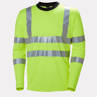 LÅNGÄRMAD T-SHIRT ADDVIS KL2 GUL XS 4-VÄGS STRETCH