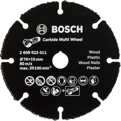 KAPSKIVA MULTIWHEEL HM 76X10MM F/GWS10,8