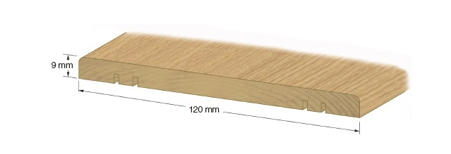 Tröskel 9x120 ek 200cm 6p