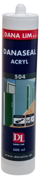 Akrylfogmassa 504 vit 300ml Danaseal
