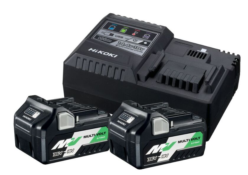 BATTERIPAKET 36V2XBSL36A18/UC1 HIKOKI 2XBSL36A18 + UC18YSL3 M