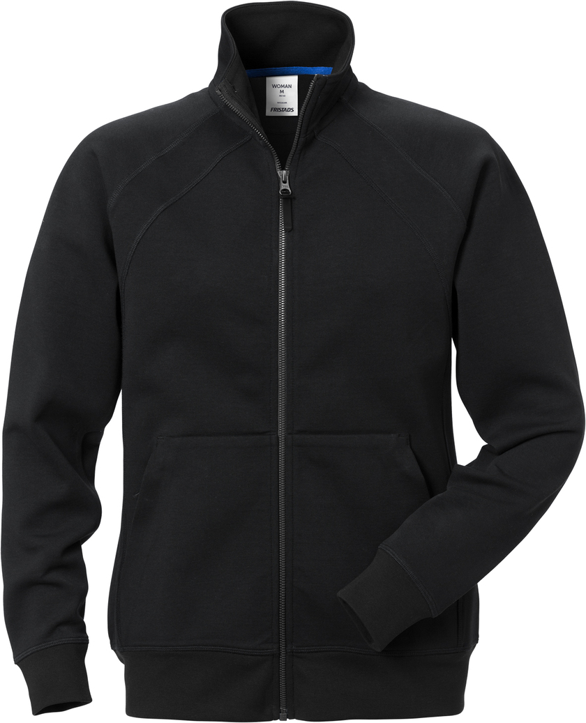 SWEATSHIRTJACKA 1758 DF DAM SVART STL S