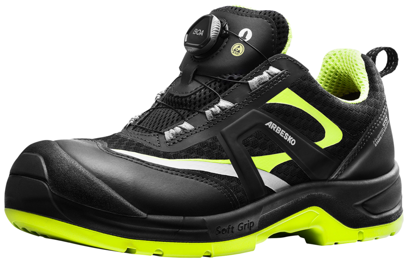 SKYDDSSKO 939 SVART/LIME 45