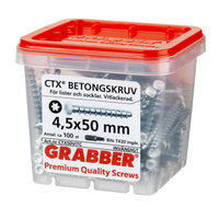 Betongskruv vit 4,5x50mm 100p