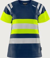 T-SHIRT 7880 GPST VARSEL KL 1 FUNKTION GUL/MARINSTL XS DAM