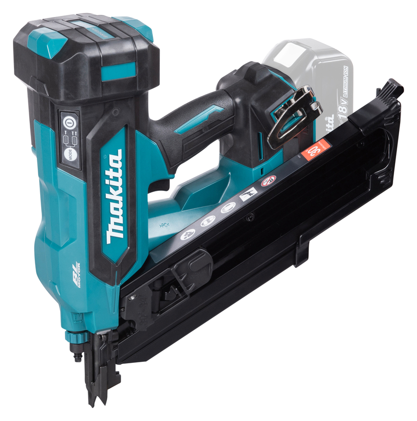 SPIKPISTOL DBN900ZK MAKITA 18V SOLO INK VÄSKA 34° 90MM