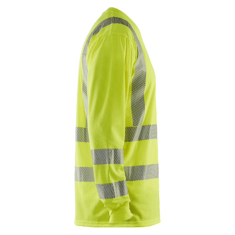 UV-skyddad långärmad varsel-T-shirt Varselgul M