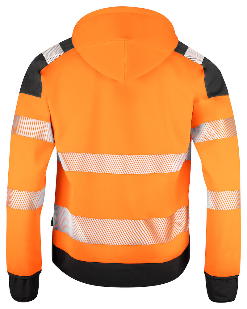 6110 Hoodjacka Orange/Svart 3X L