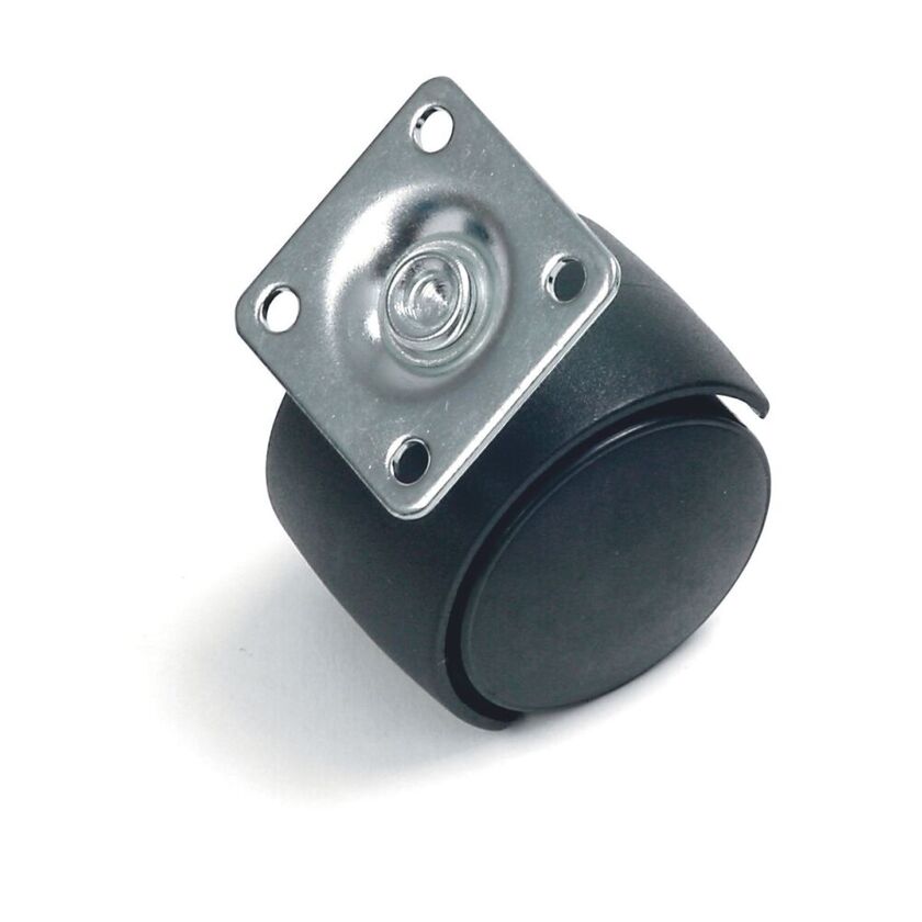 Hjul med fästplatta 40mm 4p Bårebo