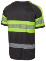 T-SHIRT 6110P SVART/GUL XS