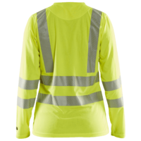 UV-skyddad långärmad varsel-t-shirt dam Varselgul S